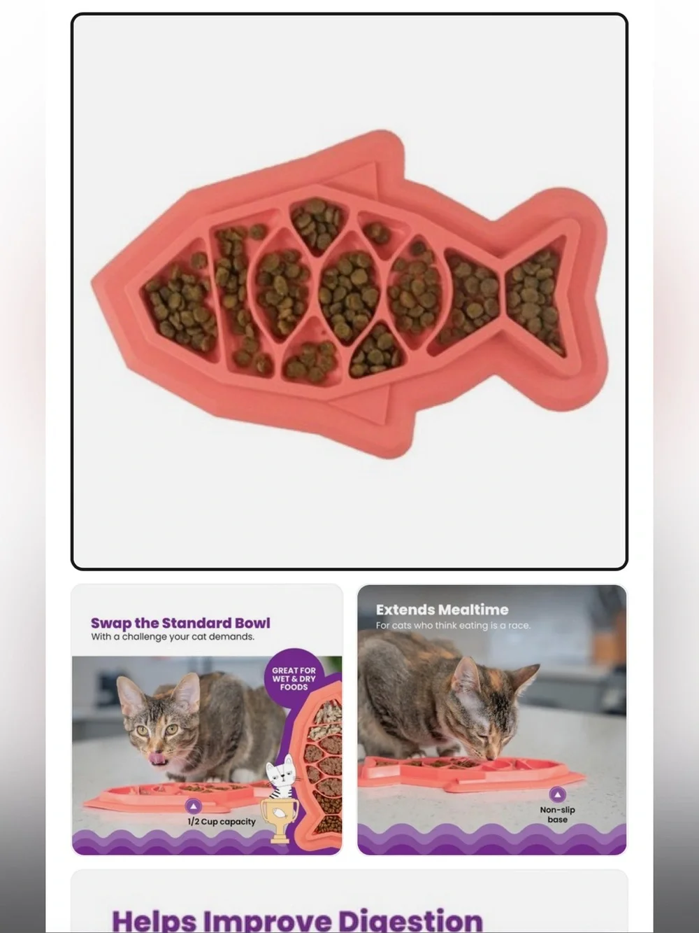 Coral Silicone Fish-Shaped Mold